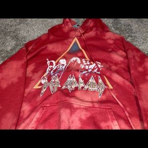 Def Leppard tie dye hoodie